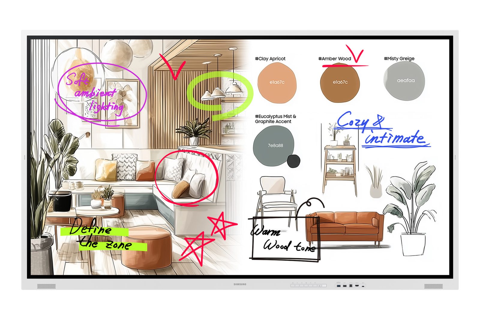 Samsung The Flip WMFX Interaktiv whiteboard, 75", bild 4