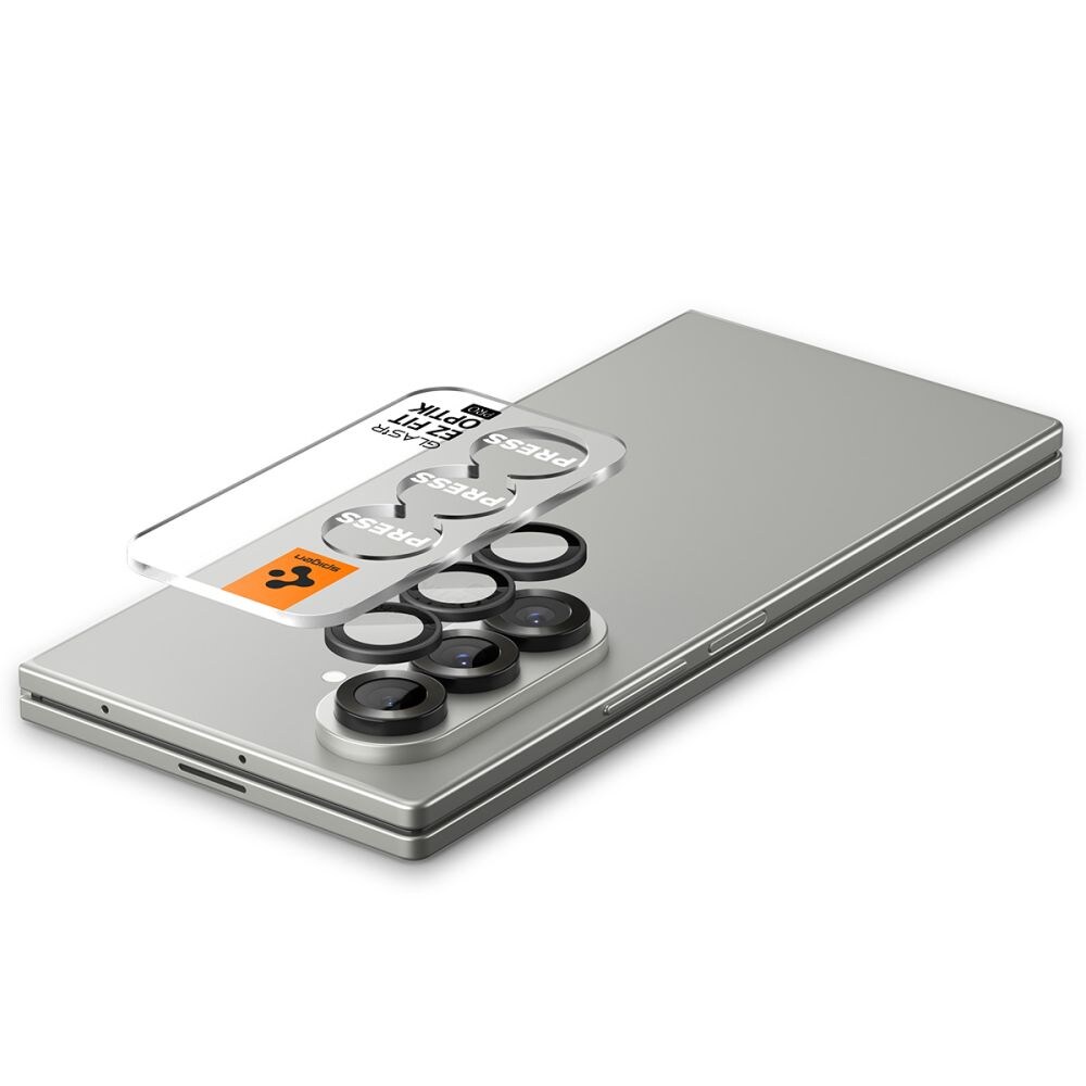 Spigen Optik Pro HD Glas.TR EZ Fit 2-pack kameraskydd för Samsung Galaxy Z Fold 7 - Svart, bild 5
