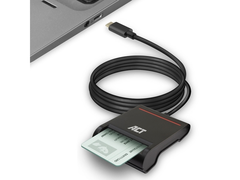 ACT AC6020 smartkortläsare indoor USB USB 2.0 svart (AC6020)