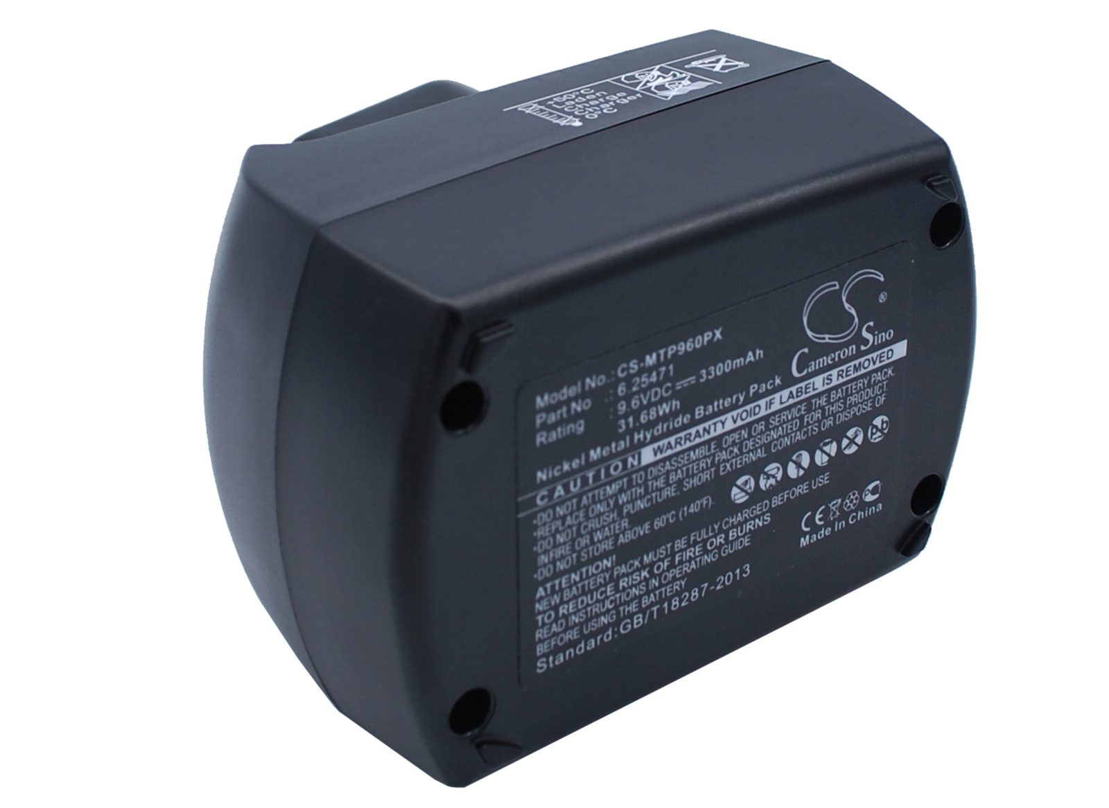 Batteri till Elverktyg för Metabo BSZ9.6IM Plus, BSZ9.6, BZ9.6SP m.fl., bild 2