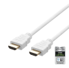Deltaco Ultra High Speed HDMI-kabel 2.1 - Vit - 2m, bild 2