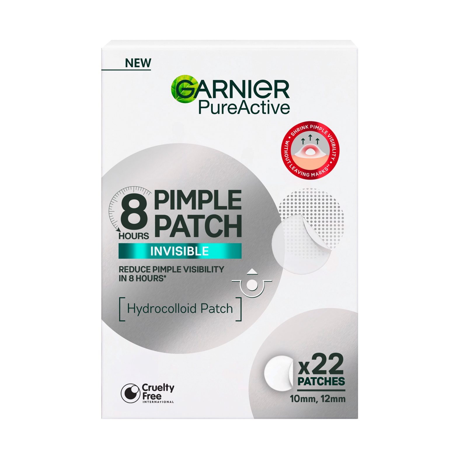 Garnier PureActive Invisible Pimple Patch 22 pcs