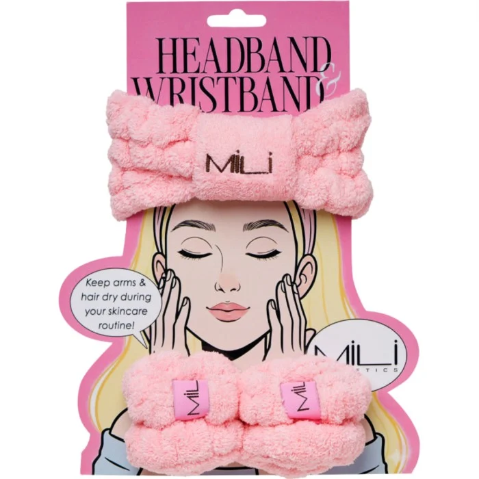 MILI Cosmetics Headband & Wrist Washband Deluxe Set, bild 2