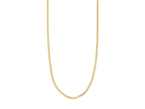 PILGRIM - Joanna Flat Snake Chain Necklace - Gold Plated - 40 cm + 9 cm Extension, bild 2