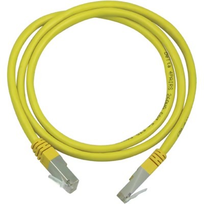 DELTACO TP-kabel Cat6 F/UTP Gul 0.5 m
