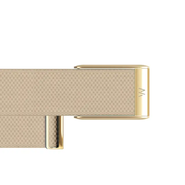 Whoop MG SuperKnit Luxe klockarmband (dune/gold)