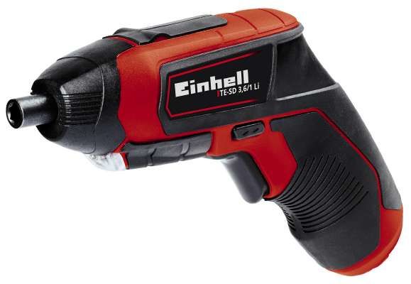 Einhell TE-SD 3,6/1 Li, Magnetisk bitshållare, Svart, Röd, 4,5 nm, 6,35 mm, Batteri, 3,6 V