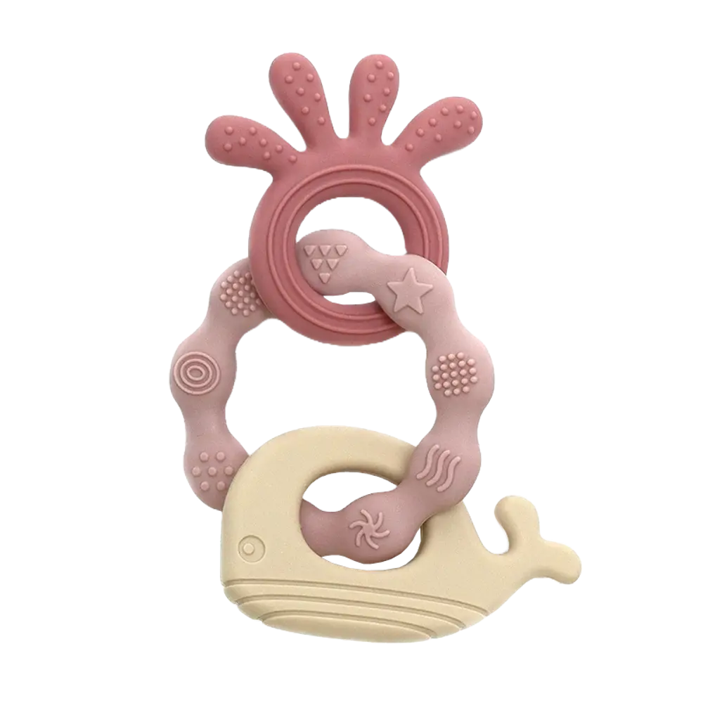 Magni Bitleksak Val Silikon - Pink/Beige