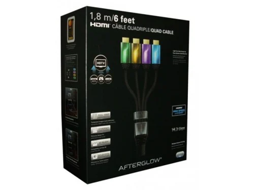 PDP Quad HDMI Cable 6' AfterGlow (Green/Gold/Lilac/Blue), bild 4