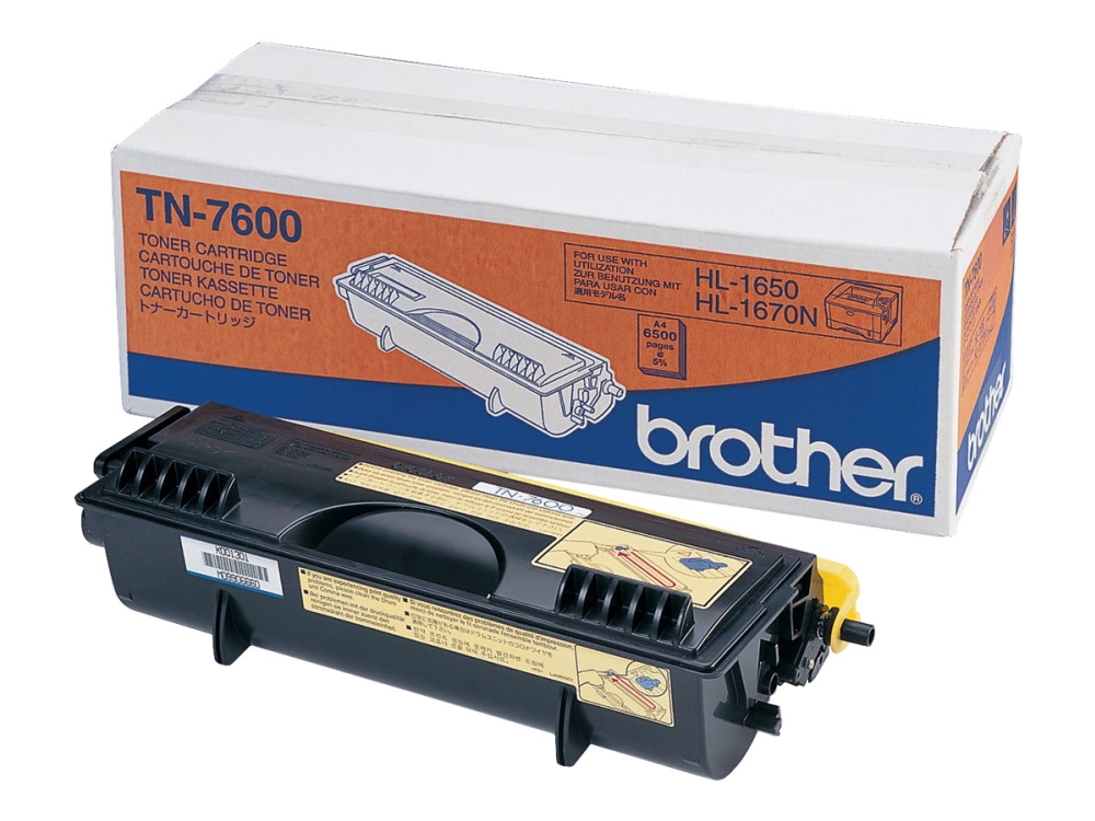 Brother TN7600 - Svart - original - tonerkassett - för Brother DCP-8020, 8025, HL-1650, 1670, 1850, 1870, 5030, 5040, 5050, 5070, MFC-8420, 8820