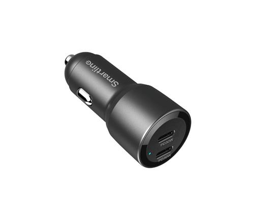 Smartline Car Charger 2xUSB-C 60W PD, bild 2