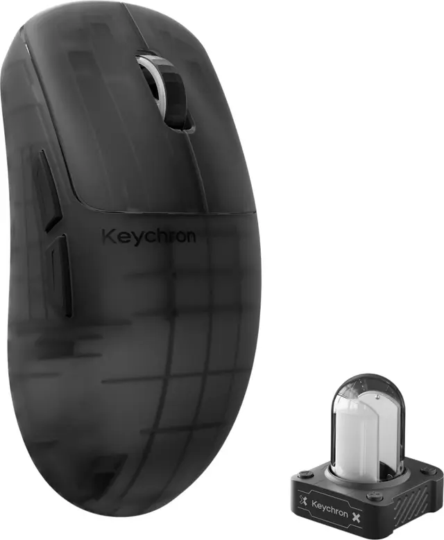 Keychron G6 HE 8K trådlös gaming-mus (frosted smoke)