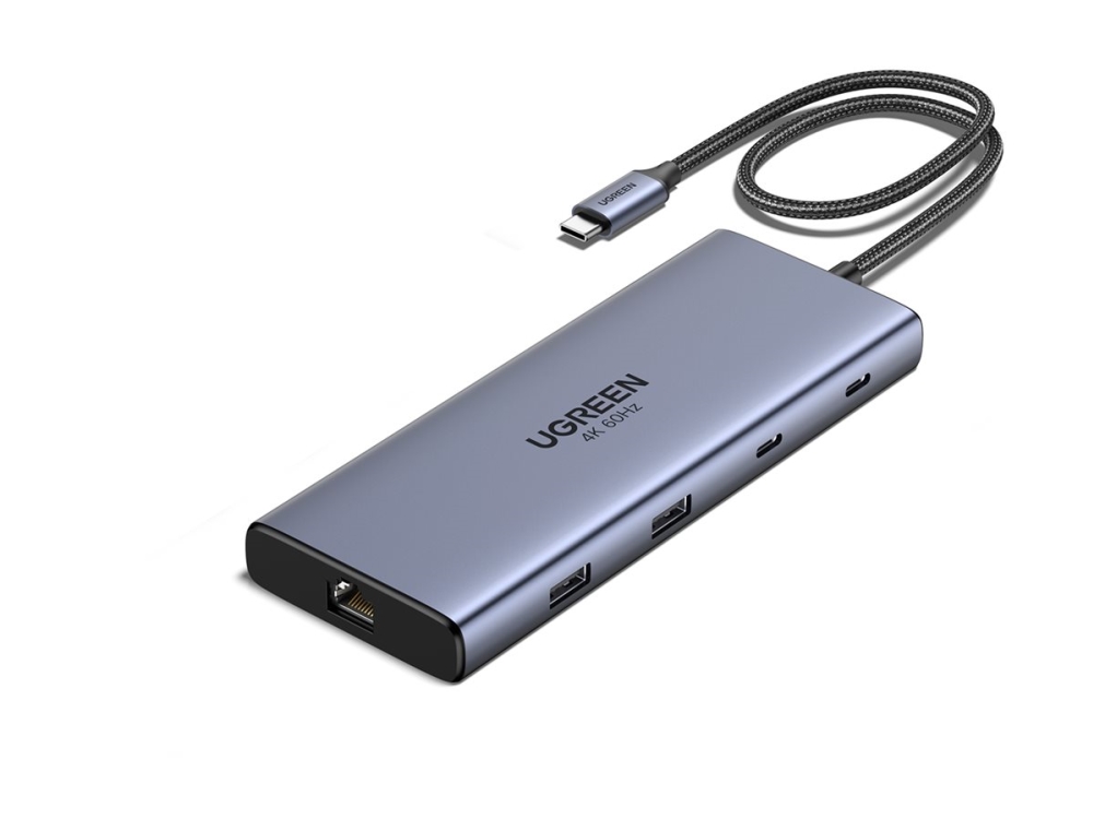 Ugreen Revodok Pro - Dockningsstation - USB-C - 2 x HDMI - 1GbE