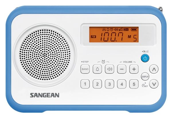 Sangean Pr-D18 Fm-radio med digital Tuner - vit/blå