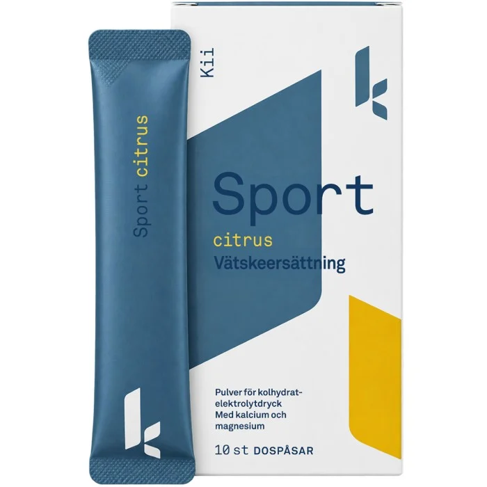 Kii Vätskeersättning Sport Citrus, 10 dospåsar