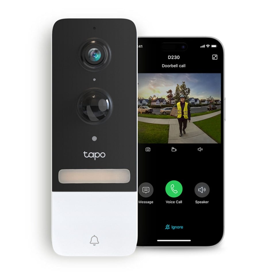 TP-Link Tapo D230S1 videodörrklocka + h200-hubb
