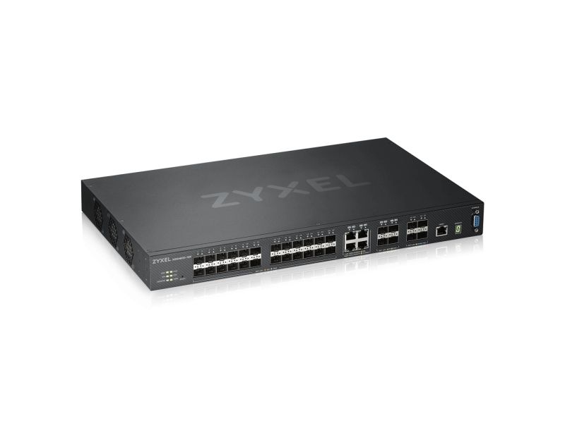 Zyxel XGS4600-32F - Switch - L3 - Hanterad - 24 x Gigabit SFP + 4 x combo Gigabit SFP + 4 x 10 Gigabit SFP+ - Rackmonterbar