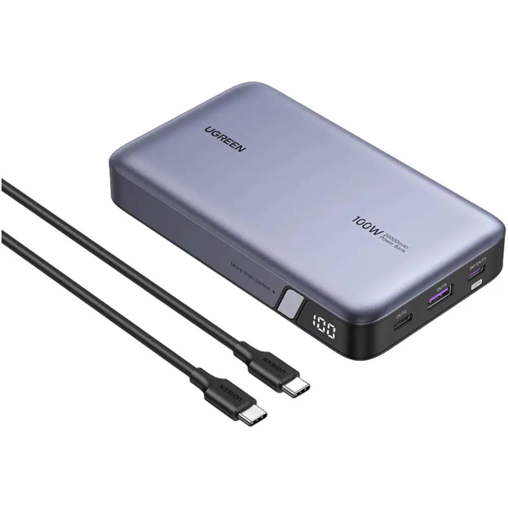 UGREEN 100W Powerbank med Snabbladdning 20000 mAh