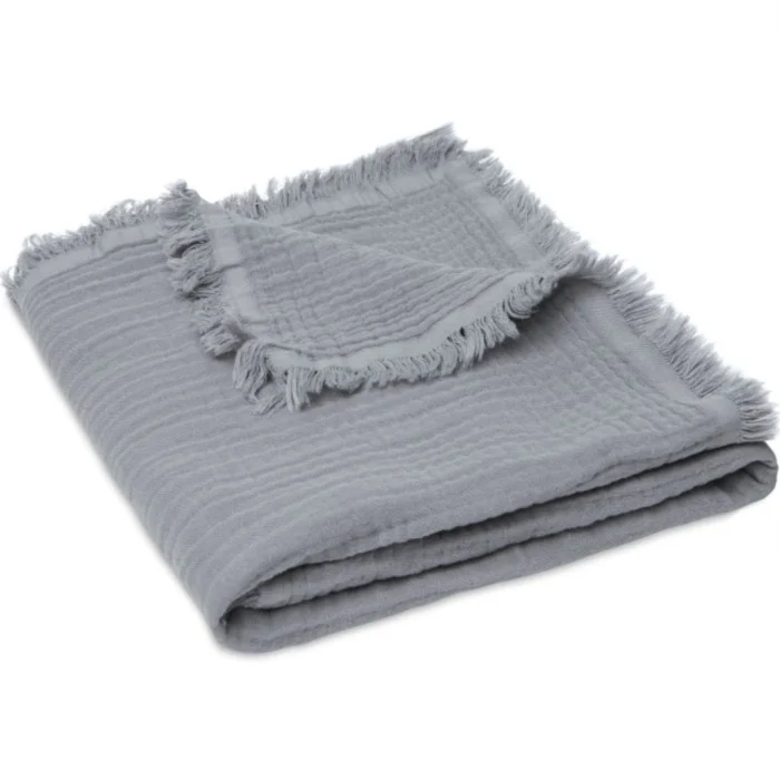 Jollein Muslinfilt Fringe Soft Grey