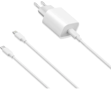 ON WLC-L1100 Väggladdare 12W + USB-C / Lightning - 1m
