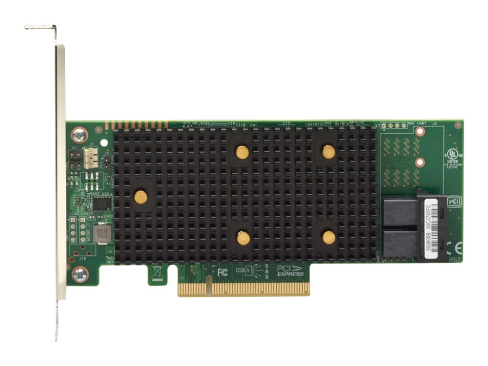 Lenovo ThinkSystem 530-8i - Kontrollerkort (RAID) - 8 Kanal - SATA / SAS 12Gb/s - låg profil - RAID 0, 1, 5, 10, 50, JBOD - PCIe 3.0 x8 - för ThinkSystem SR630 V2 SR645 SR650 V2 SR665 SR670 V2 SR850 V2 SR860 V2 ST50 ST650 V2