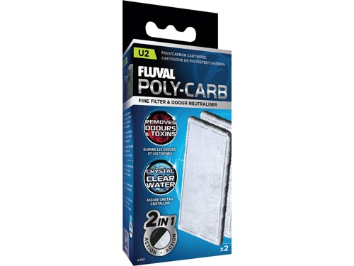 FLUVAL - Poly/Carbon Cartridge 2 pack U2 - (126.2490), bild 2