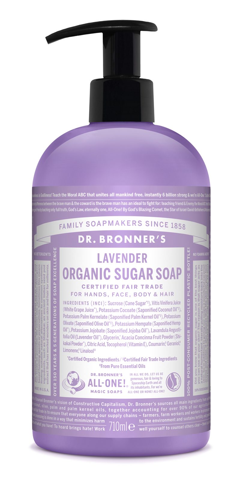 Dr. Bronner's Lavender Organic Sugar Soap 710 ml 710 ml