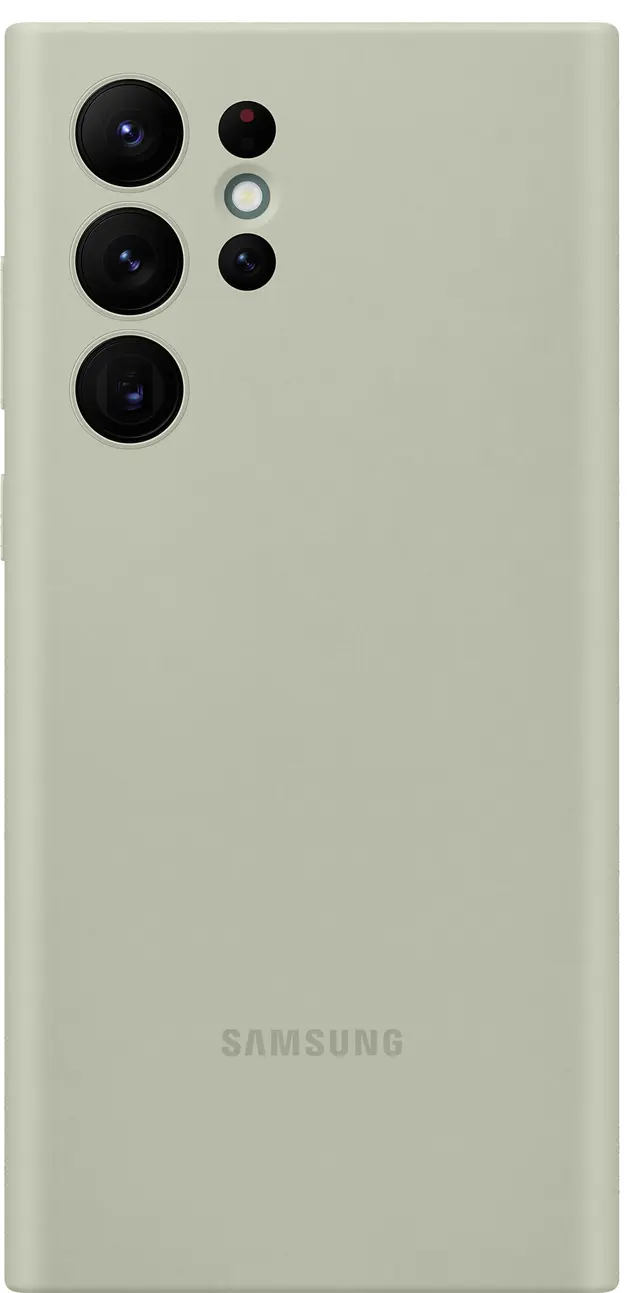Samsung Galaxy S22 Ultra silikonfodral olivgrön