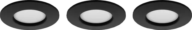 Philips Hue WCA Slim liten infälld LED-lampa (3 pack) (svart)