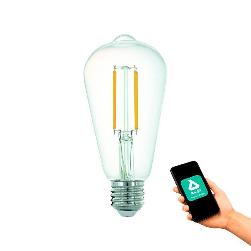 EGLO CONNECT-Z E27 LED ST64 klar dropplampa varmtvitt ljus