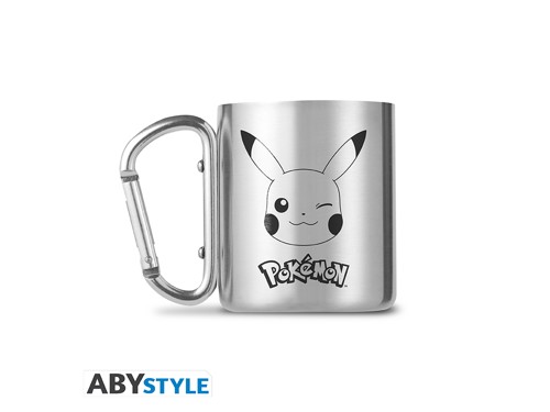 Pokemon Carabiner mugg rostfritt stål 235ml - Pikachu, bild 2