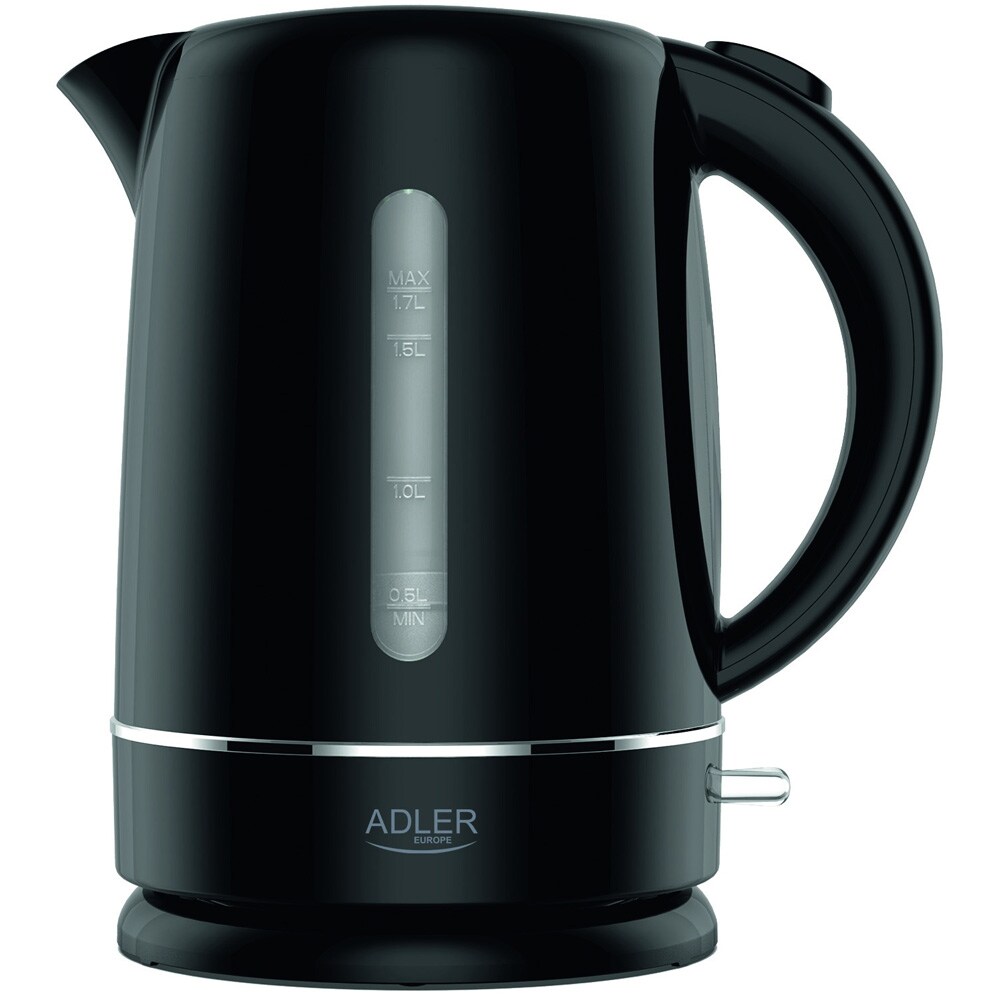 Vattenkokare 1,7L med kalkfilter och automatisk avstängning - Svart, bild 2