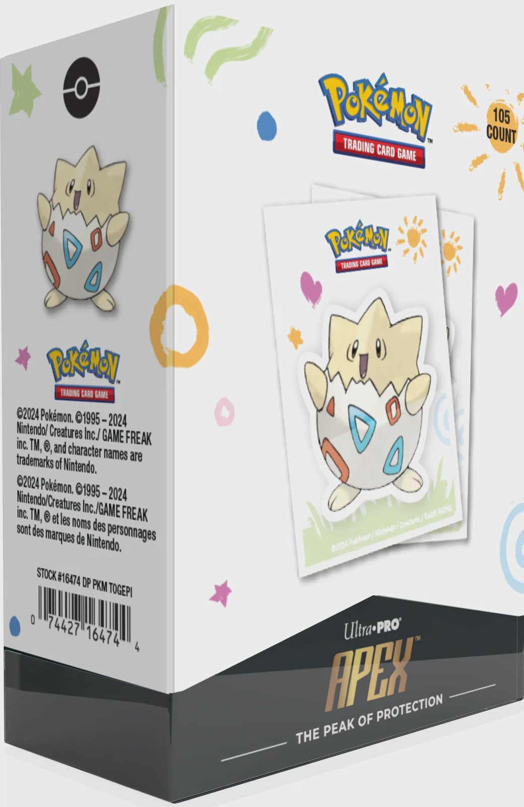 Pokémon Togepi 105ct APEX Deck Protector Sleeves
