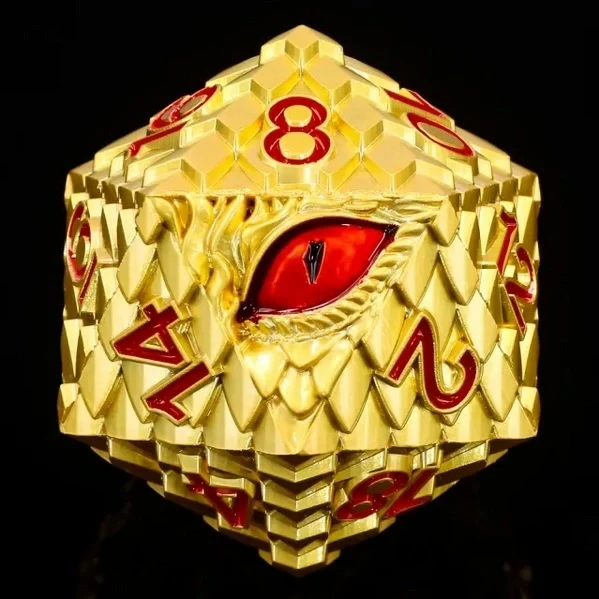 Titan D20 Gold Dragon Eye (35mm)
