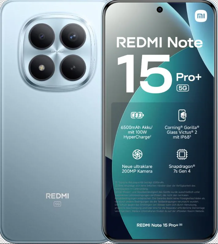 Xiaomi Redmi Note 15 Pro+ 5G 256GB (glacier blue)