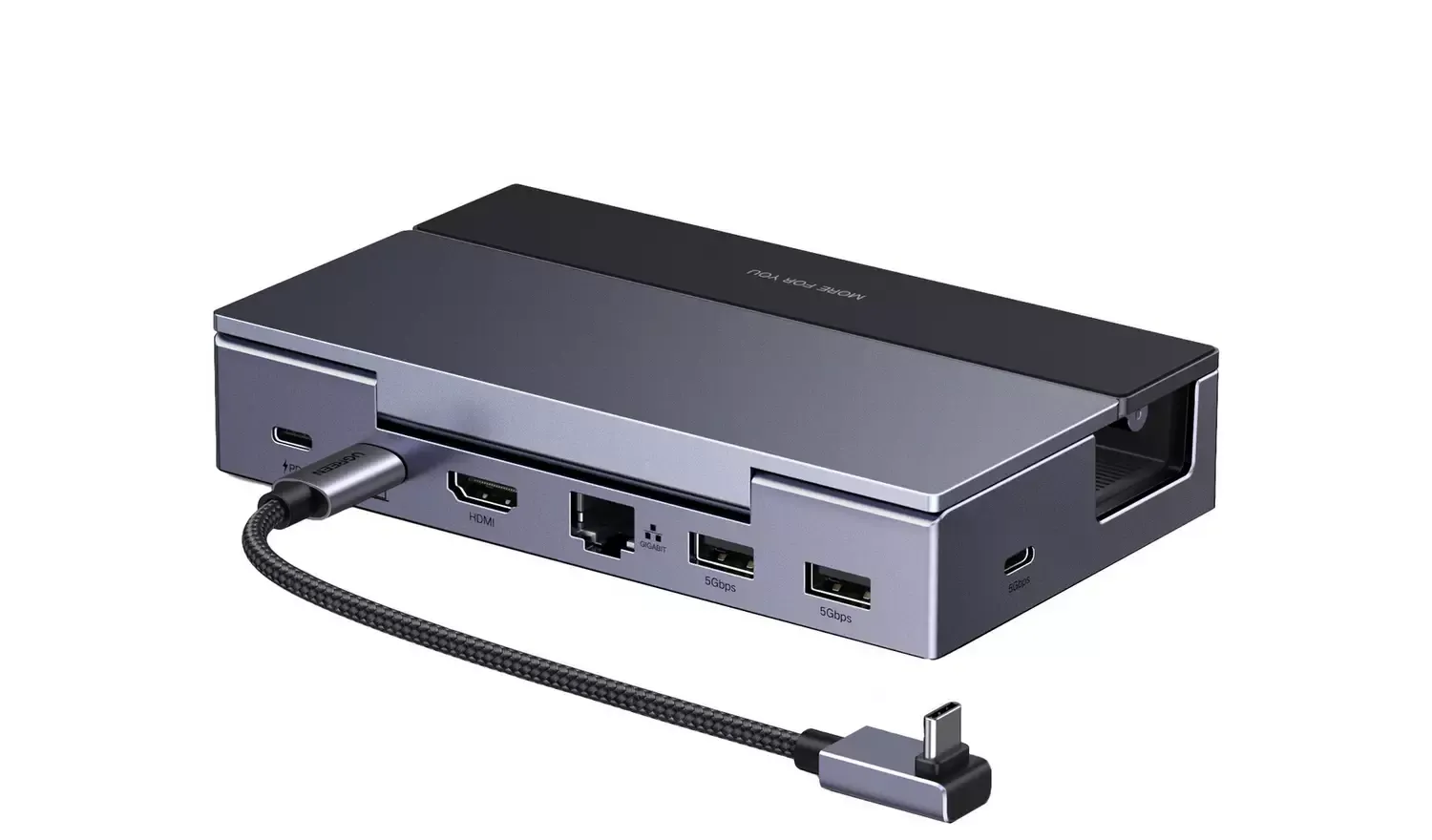 Ugreen CM800 6-i-1-docka för Steam Deck/Asus ROG Ally, HDMI 4K 120Hz, grå