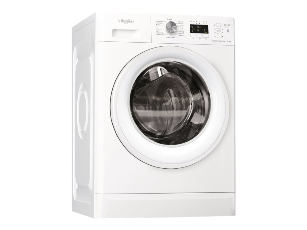 Whirlpool FFL 6238 W EE - Tvättmaskin - bredd: 59.5 cm - djup: 57.5 cm - höjd: 84.5 cm - frontmatad - 52 liter - 6 kg - 1200 rpm - vit