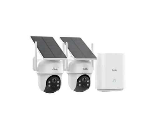 Aosu 2-Cam Kit with aosuBase – 3MP 2K 360° Solar Security Cameras, bild 2