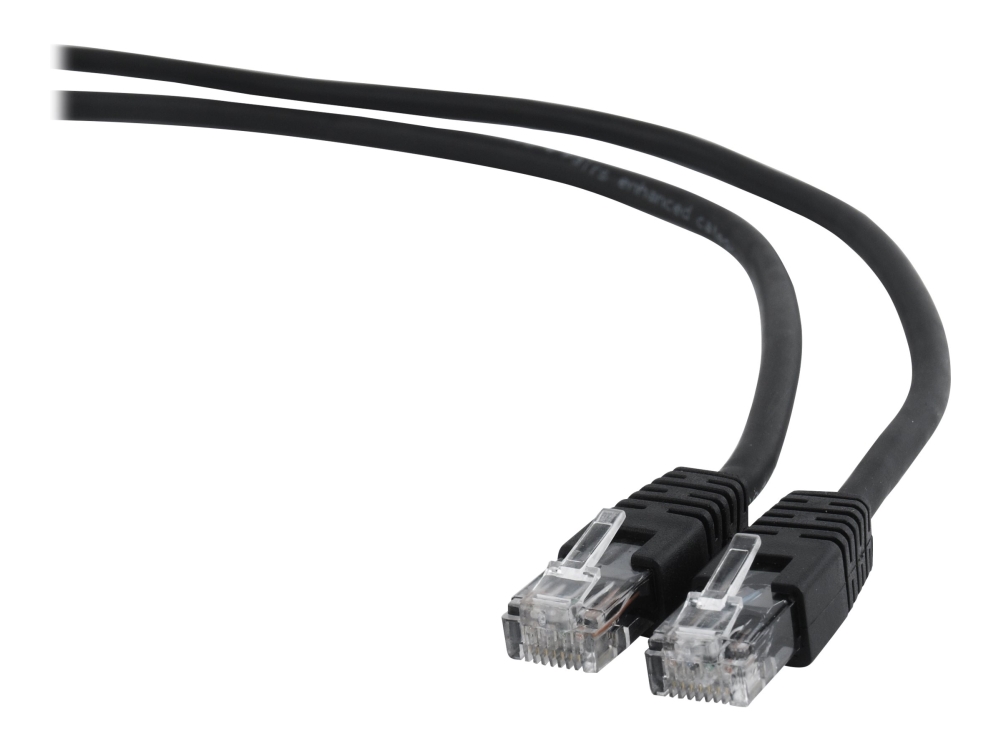 Cablexpert - Patch-kabel - RJ-45 (hane) till RJ-45 (hane) - 1 m - UTP - CAT 6 - formpressad, tvinnad - svart