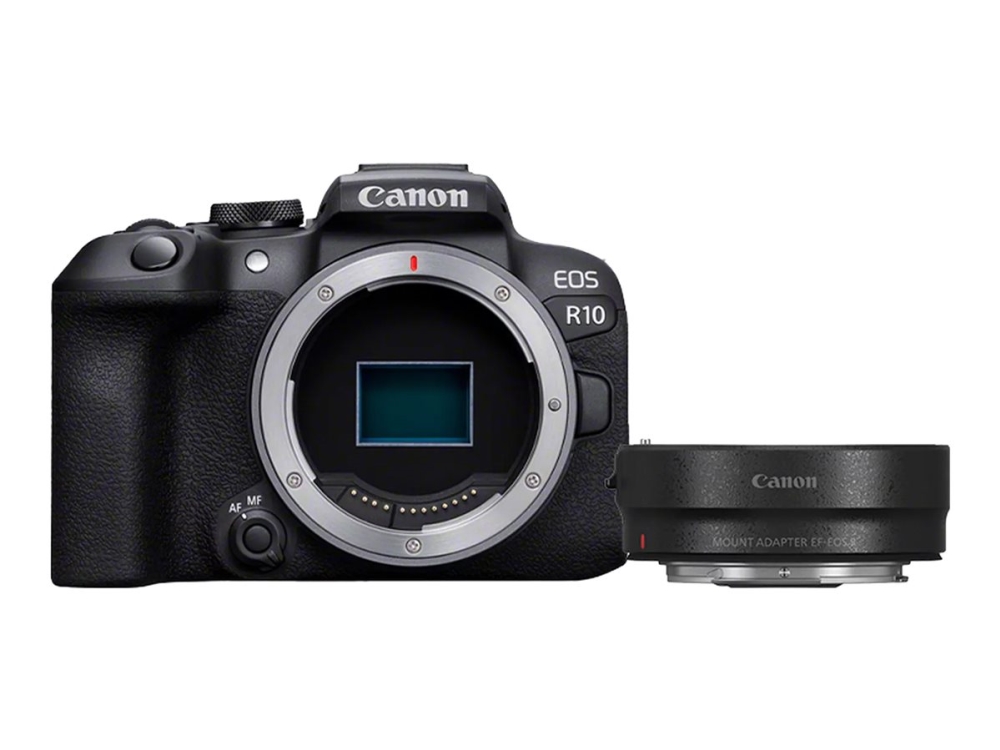 Canon EOS R10 spegellös kamera APS-C 24,2 MP + EF-EOS R-adapter