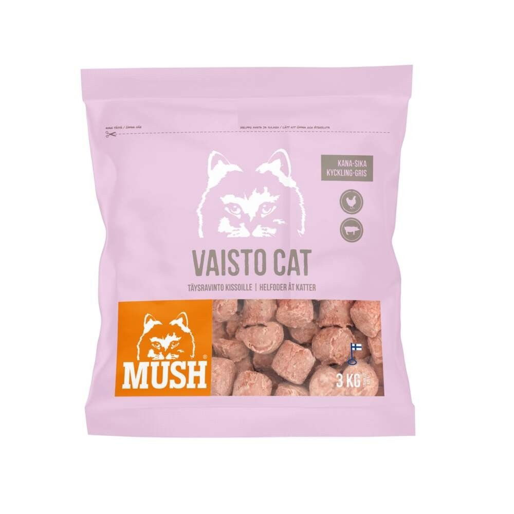Mush Vaisto Cat Kyckling-Gris 3 kg
