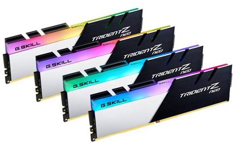 G.Skill Trident Z Neo DDR4-3600 - 32GB - CL16 - Quad Channel (4 pcs) - AMD Optimized - Svart med RGB