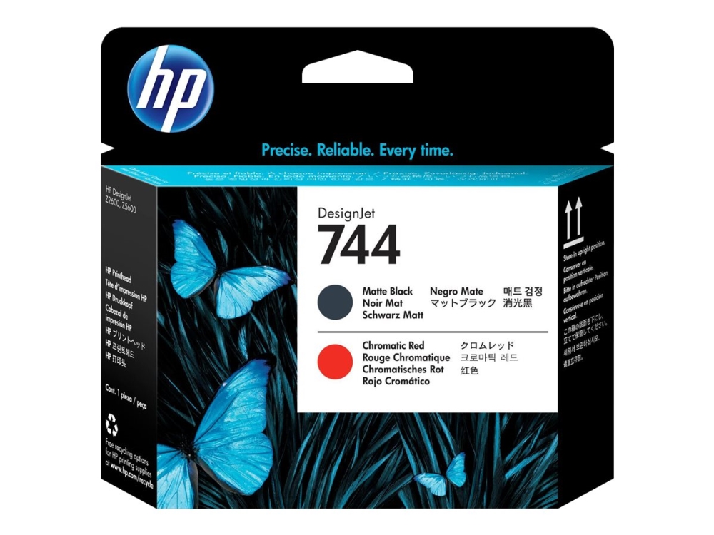 HP 744 - Svart, kromröd - skrivhuvud - för DesignJet Z2600 PostScript, Z5600 PostScript