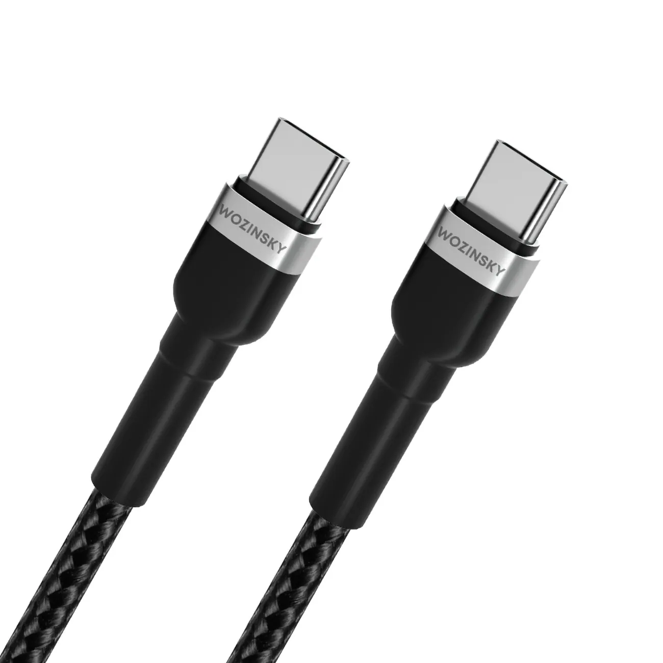 Wozinsky USB-C till USB-C kabel 65W PD, 1m - Svart, bild 4