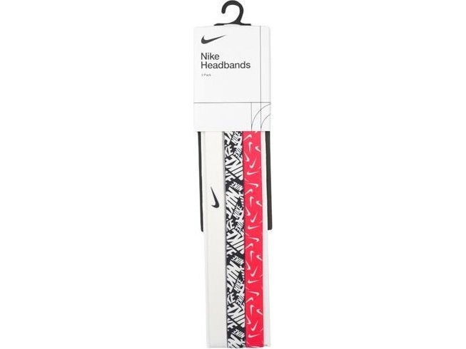 Nike hårband Headbands 3 st vit, svart, rosa N0002560114OS