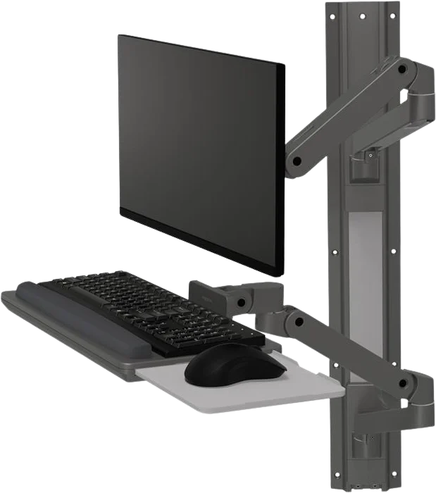 Ergotron LX Pro Wall Mount System Mörkgrå