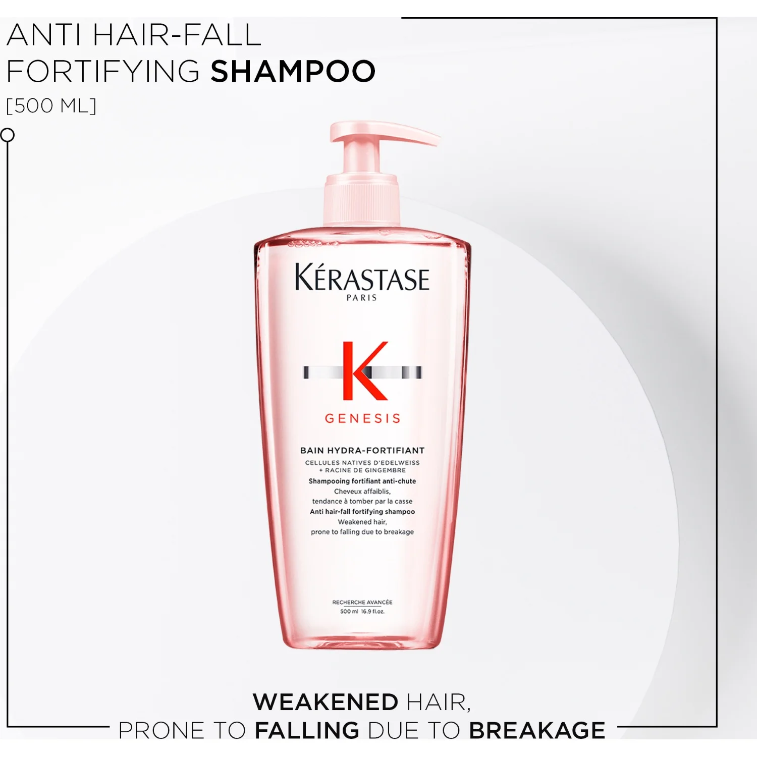 Kérastase Genesis Bain Hydra Fortifiant Shampoo 500 ml, bild 3