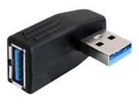 Delock Adapter USB 3.0 hane-hona – 90° horisontell, svart