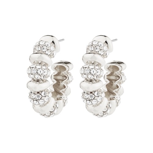 PILGRIM - DELPHINE Earrings - Silver Plated - 30 mm