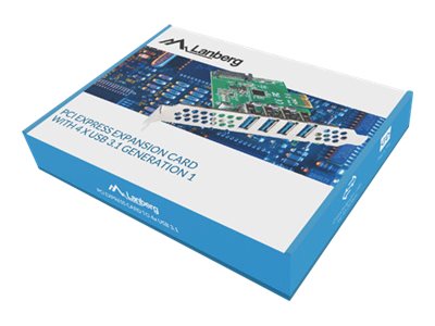 Lanberg 4x USB 3.1 Card PCI Express Gen1